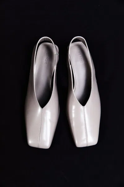 St Agni Square Toe Sling Back Heel In Slate