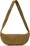 St Agni Ssense Exclusive Brown Soft Crescent Bag In Tobacco