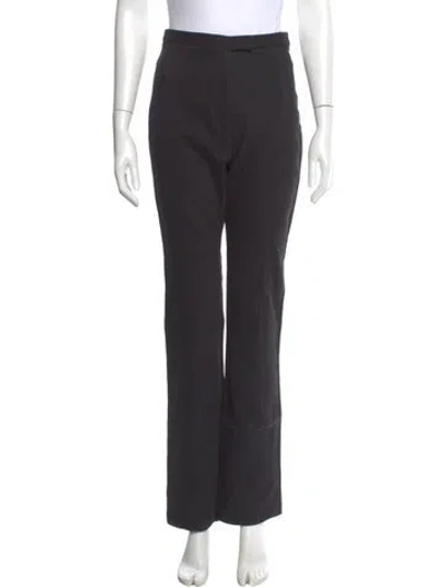 Pre-owned St Agni Straight Leg Pants In Black