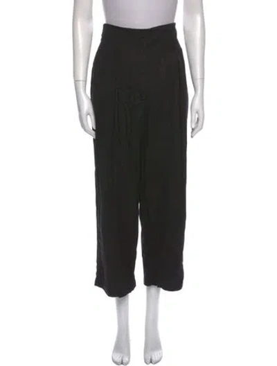 Pre-owned St Agni Straight Leg Pants In Black