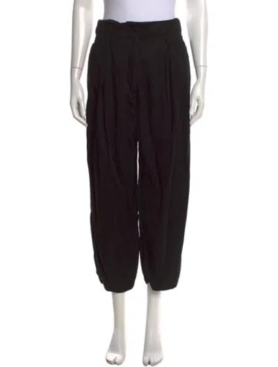 Pre-owned St Agni Straight Leg Pants In Black