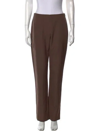 Pre-owned St Agni Straight Leg Pants In Brown
