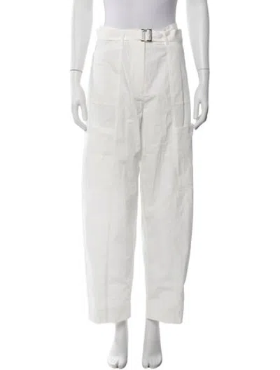 Pre-owned St Agni Straight Leg Pants In Neutrals