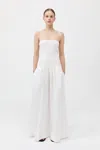 St Agni Strapless Dress In White