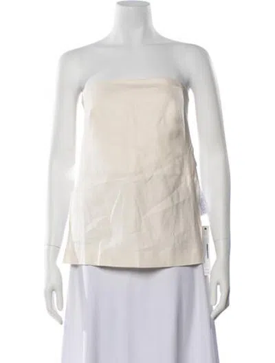 Pre-owned St Agni Strapless Top In Neutrals