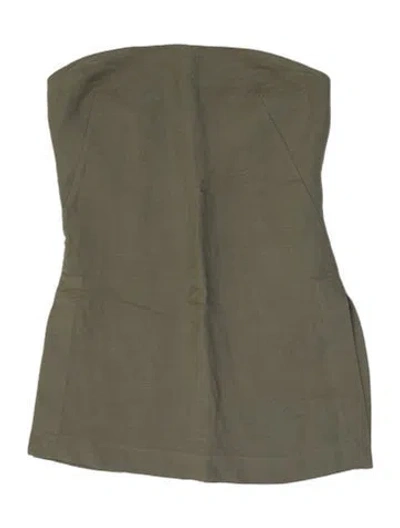 Pre-owned St Agni Strapless Top W/ Tags In Green