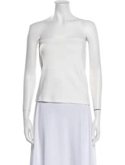 Pre-owned St Agni Strapless Top W/ Tags In White