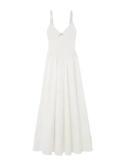 St Agni Stretch-knit Cotton Poplin Maxi Dress