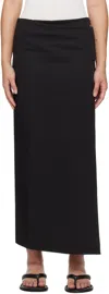 St Agni Stretch Organic Cotton-blend Twill Midi Skirt