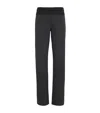 St Agni Stretch-wool Panelled Trousers In Black