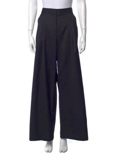 Pre-owned St Agni Striped Wide Leg Pants W/ Tags In Black