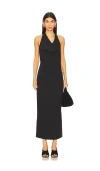 St Agni Structural Tie Dress In Black