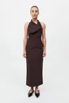 St Agni Structural Tie Dress In Port