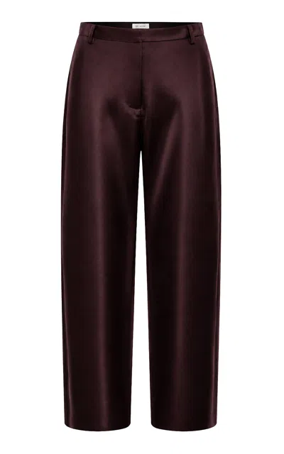 St Agni St. Agni Structured Satin Cotton-blend Balloon Pants In Multi