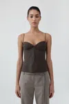 St Agni Studio Cami In Brown