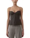 St Agni Studio Cami In Burgundy