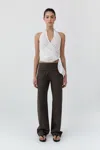 St Agni Studio Pants In Brown