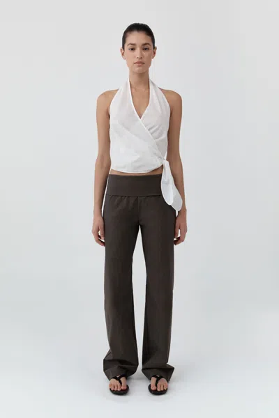 St Agni Studio Pants In Brown
