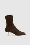 St Agni Suede Ballet Boot In Brown