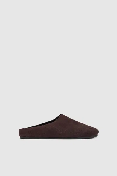 St Agni Suede Mule In Brown