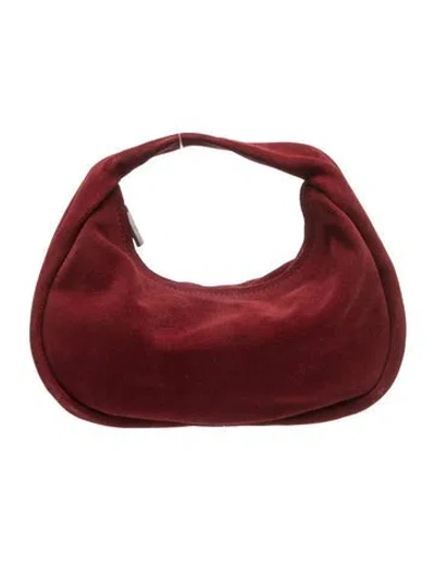 Pre-owned St Agni Suede Shoulder Bag In Red