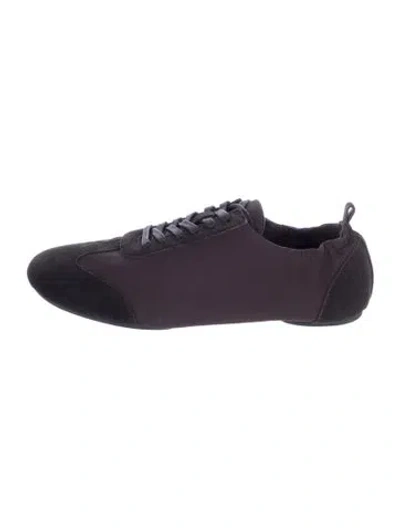 Pre-owned St Agni Suede Sneakers In Burgundy