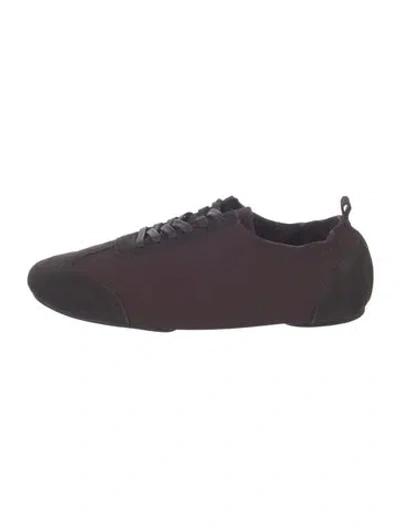 Pre-owned St Agni Suede Sneakers In Purple
