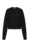 St Agni St. Agni Superfine Buttoned Merino Wool Cardigan In Black