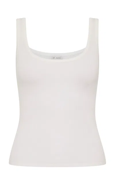 St Agni St. Agni Superfine Merino Wool Tank In White