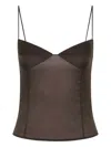 St Agni Sweetheart-neckline Sheer Top