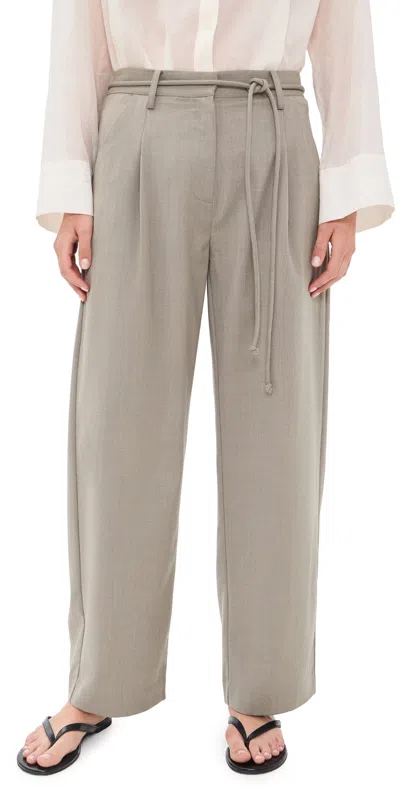 St Agni Tailored Barrel Pants Light Taupe