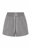 St Agni Tailored Boxer Shorts In Gray