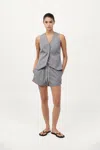St Agni Tailored Boxer Shorts In Gray
