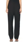 St Agni Tailored Pleat Pant In Black