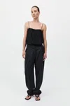 St Agni Tailored Pleat Pants In Black
