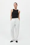 St Agni Tailored Pleat Pants In White
