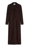 St Agni Tailored Suede Coat
