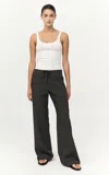 St Agni Tailored Track Pants In Green
