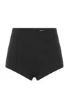St Agni Tailored Wool-blend Briefs In Black