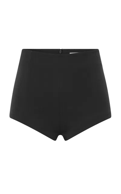 St Agni Tailored Wool-blend Briefs In Black