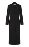 St Agni Tailored Wool-suiting Coat In Black