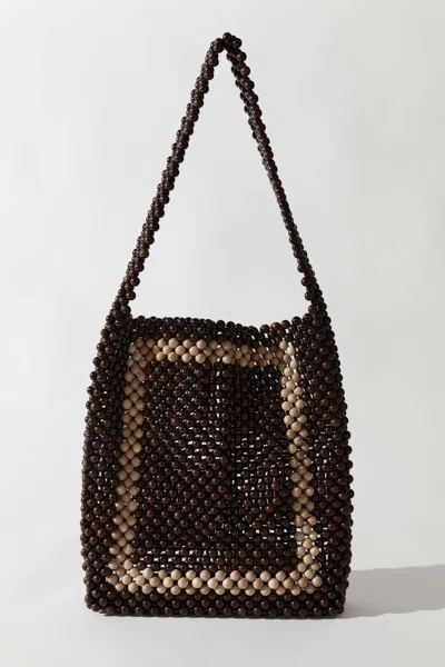 St Agni Taxi Bag In Coffee/ecru