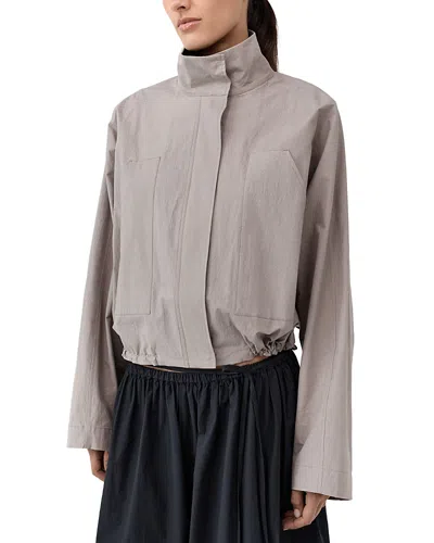 St Agni Technical Cotton Carpenter Jacket In Gray