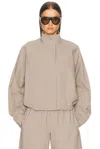 St Agni Technical Cotton Carpenter Jacket In Grey Stone
