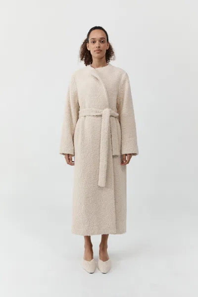 St Agni Teddy Coat In Sand