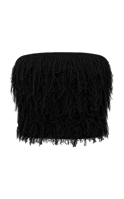 St Agni St. Agni Textured Knit Wool Top In Black