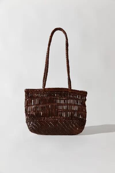 St Agni Textured Petit Bagu In Brown