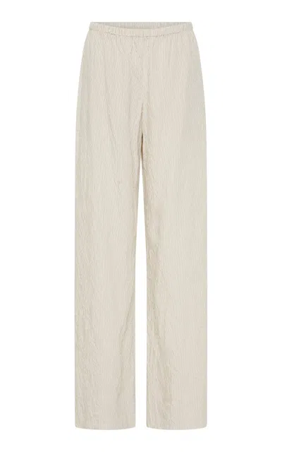 St Agni Textured Wide-leg Pants