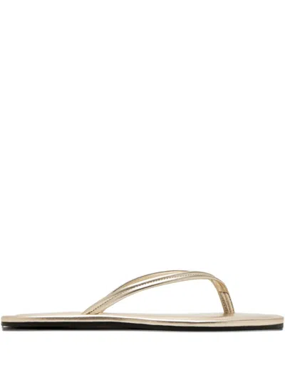 St Agni Thong-strap Sandals In Gold