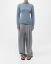 St Agni Tie Back Jumper Sweater In Soft Blue In Blue